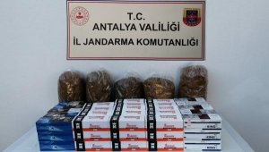Jandarmadan pazar yerinde tütün operasyonu