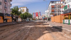 Kafeler Caddesi güzelleştirme çalışması başladı