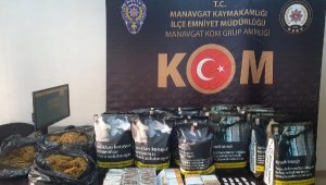 Manavgat'ta kaçak tütün operasyonu