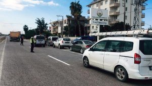 Manavgat'ta trafik kontrolü