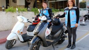 Motosikletli kuryeye talep artınca kadınlar, sahaya indi
