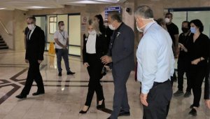 Rektör Özkan, Başkan Böcek'i odasında ziyaret etti