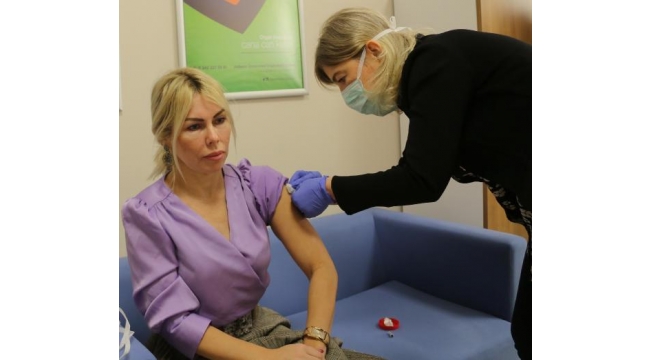 Rektör Özkan'a koronavirüs aşısının ikinci dozu yapıldı
