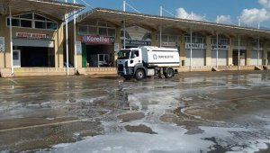 Toptancı halde temizlik ve dezenfeksiyon