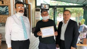 Vergi mükellefine teşekkür belgesi