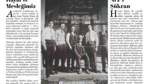 Antalya basının 100'üncü yılına özel sayı