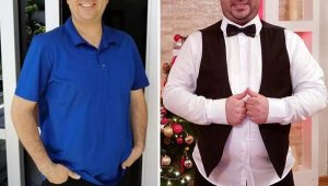 Arkadaşlarının bir sözü üzerine 7 ayda 45 kilo verdi