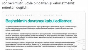 Başhekimin, hemşirelere 'Ben salağım' yazdırdığı iddiasına soruşturma