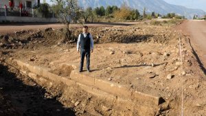 İş makineleriyle yol çalışmasında Selçuklu döneminden yapı bulundu