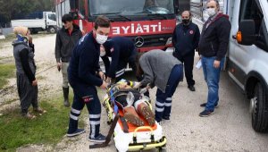 Kaygan yolda kaza: 9 işçi yaralı