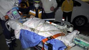 Kaynayan süt kazanına düşerek yaralanan Feride, ambulans uçakla Ankara'ya sevk edildi