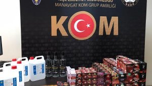 Manavgat'ta 23 litre etil alkol ele geçirildi
