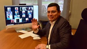 Tütüncü'nün, özel bireylerle video konferans buluşması
