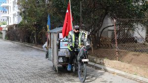 Arjantinli gezgin, bisikletiyle dünyayı geziyor