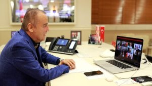 Başkan Böcek, CHP'li büyükşehir belediye başkanlarıyla çevrimiçi toplantıya katıldı
