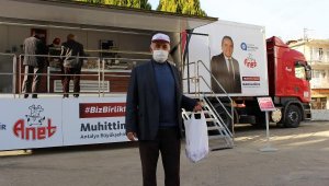 Halk Et Mobil Tırı'na Elmalı'da yoğun ilgi