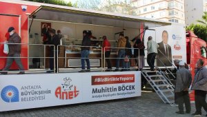 Halk Et TIR'ında 5 ilçede 3271 kilo et satışı yapıldı