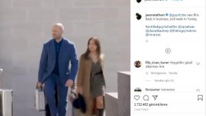 Jason Statham'dan, 'Türkiye'de ikinci hafta' paylaşımı