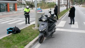 Motosikletli kuryeler çarpıştı: 1 yaralı