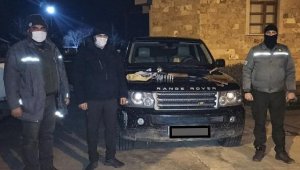 Projektörle avlanılan cipe el konuldu