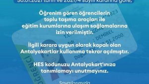 Toplu ulaşımı kullanabilecek 20 yaş altına HES kodu uyarısı