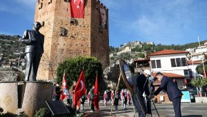 Atatürk'ün Alanya'ya gelişinin yıl dönümü kutlandı