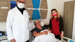 Memesinden 4,5 kiloluk kitle çıkarıldı