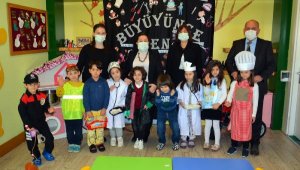 Minikler meslekleri öğrendi