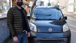 Zarar verilen yeni aracına 4 bin TL harcadı