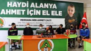 Aytemiz Alanyaspor, minik Ahmet için kampanya başlattı