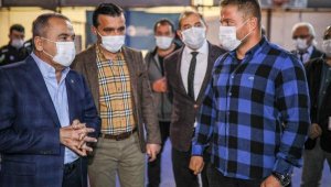 Başkan Böcek'ten 'manevi oğlum' dediği Balaban'a destek