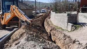 Büyükköy'de yol çalışması öncesi alt yapı yenilendi