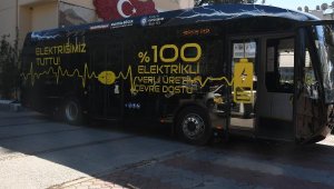 Elektrikli otobüs Kemer'de test sürüşü yaptı