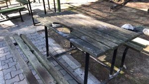 Kaş'ta bir park tahrip edildi