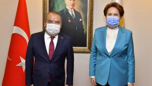 Başkan Böcek'ten Meral Akşener'e ziyaret