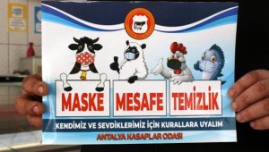 Kasaplardan maske takan hayvanların yer aldığı sticker