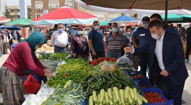 Kaymakam Çimşit'ten pazar denetimi