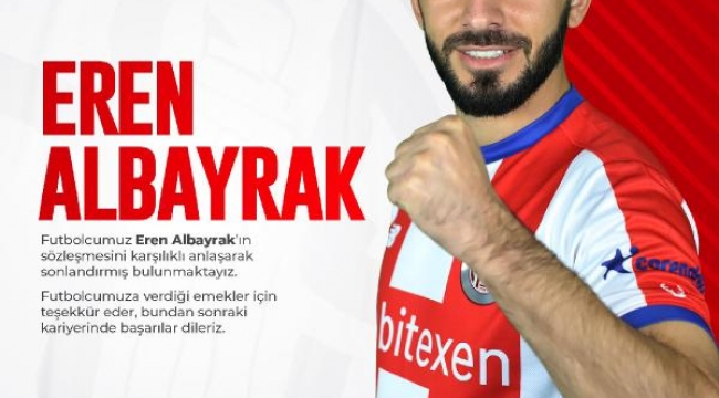 Antalyaspor'da Eren Albayrak ile yollar ayrıldı