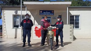 Çaldığı motosikletle yakalandı