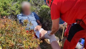Likya Yolu'nda düşüp yaralanan Hollandalı turisti AKUT kurtardı
