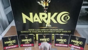 Serik'te uyuşturucu operasyonu