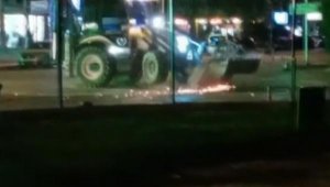 İş makinesiyle drifte ceza
