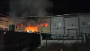 Kargo şirketi deposunda yangın