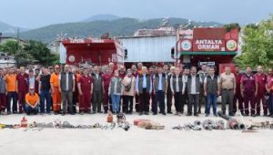 Kumluca'da yangın ekiplerine işbaşı eğitimi