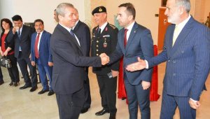 Manavgat'ta bayramlaşma töreni