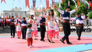 Manavgat'ta törene minik Doğa damga vurdu