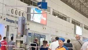 Rus turist hava yastığıyla kurtarıldı