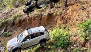 Şarampole yuvarlanan otomobildeki Alman sürücü öldü