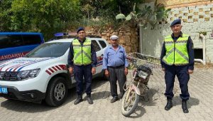 Yol kontrolünde motosikletin çalıntı olduğu ortaya çıktı