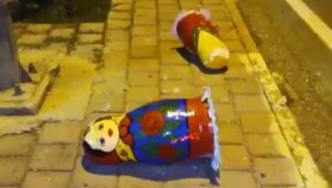 Antalya'da Dostluk Parkı'ndaki matruşkalara saldırı